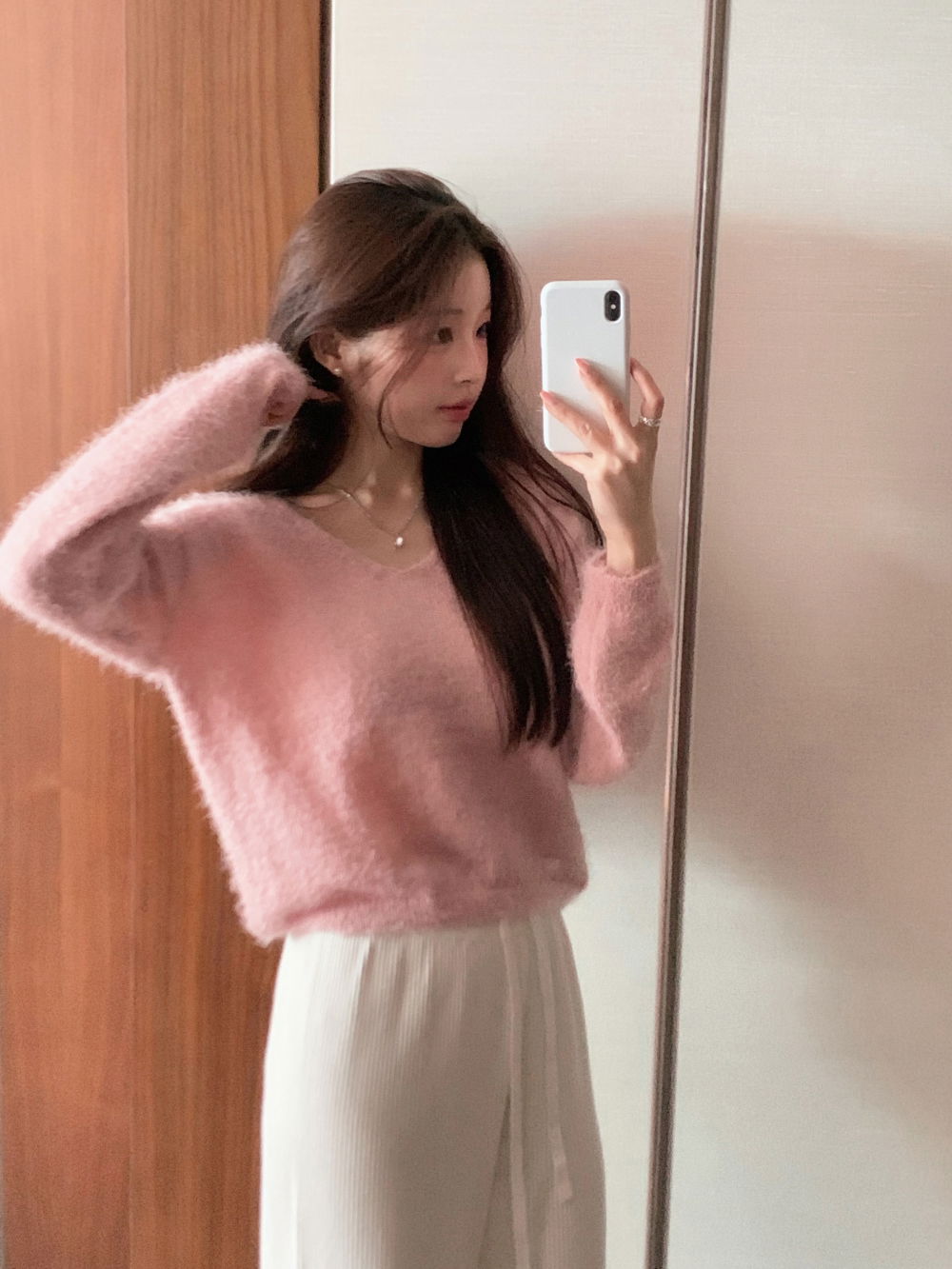 점퍼 모델 착용 이미지-S1L78