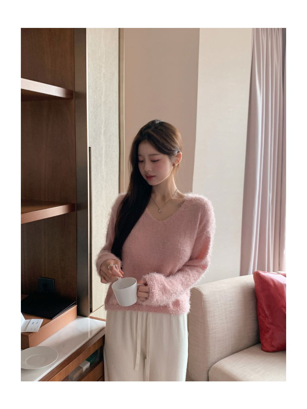 점퍼 모델 착용 이미지-S2L2