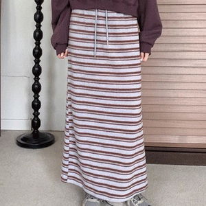 시비즈 플리스 단가라 롱스커트