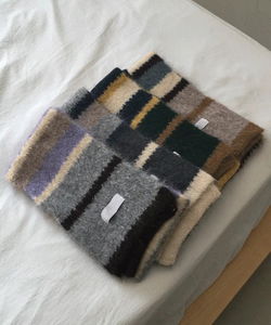 Beple 10% Wool Color Block Scarf - 4 Colors