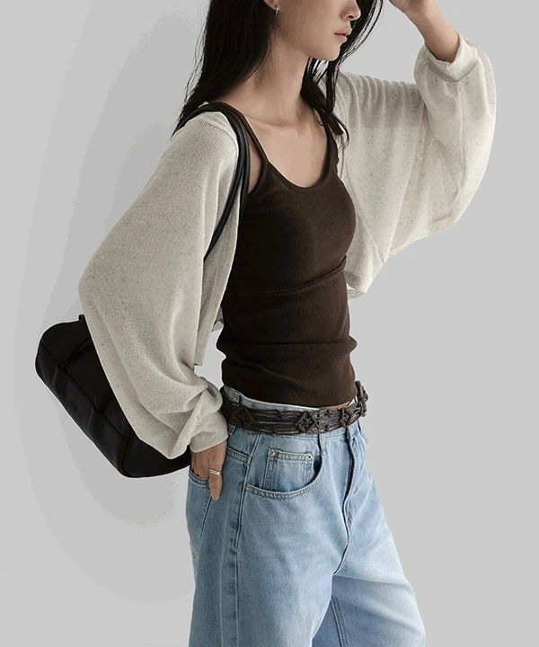 헤러드 썸머 볼레로 린넨 가디건