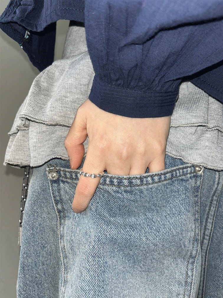 silver rice ring 戒指