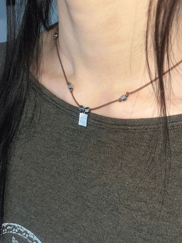 lucky stone necklace