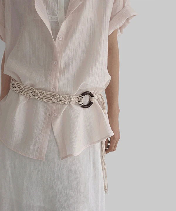 Milland Wood Crochet Belt