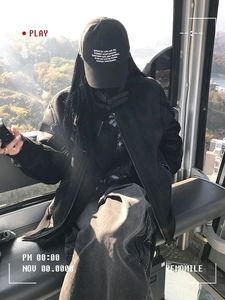 Crow High Neck Buckle Leather Shearling