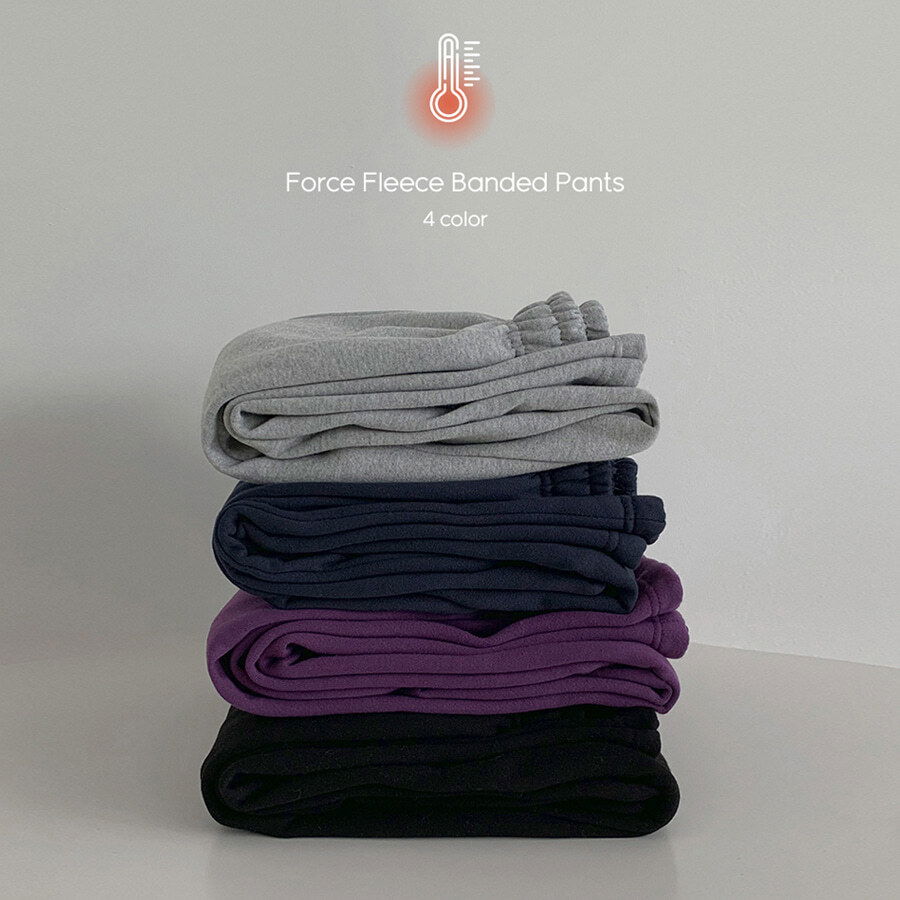 #ONEDAY WONT Force Fleece-lined Banding Pants 长裤