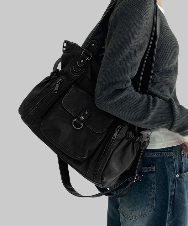 復古皮革大款單肩包