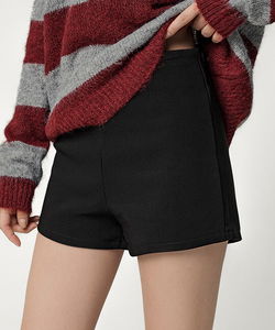 Spandex High-Waist Fleece-lined Fleece Shorts