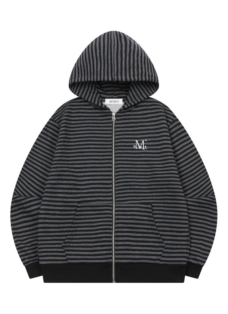 FLEA STRIPE HOOD ZIP-UP UNISEX 拉鍊外套