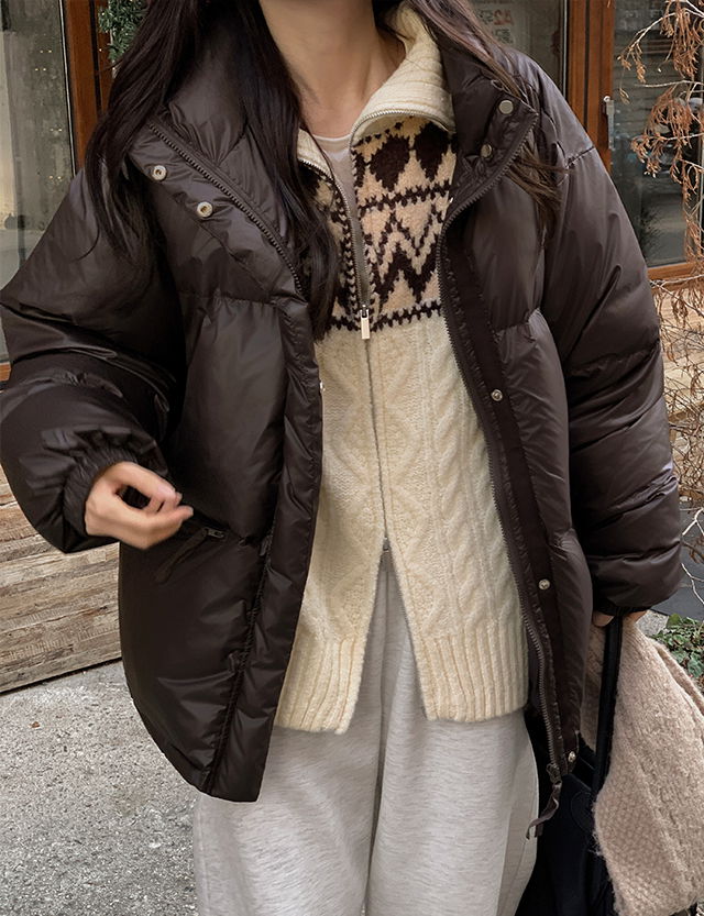 Chemiin Loose-fit Half Padding 85330 羽絨外套