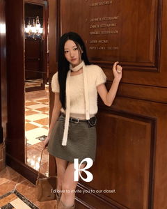 Holly Tie Short-Sleeve Knit Set