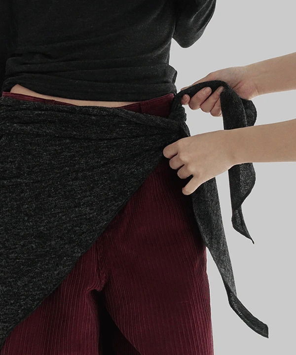 레멀드 보카시 헤어사 레이어드 스카프