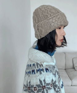 Minato Twisted Knitwear Beanie