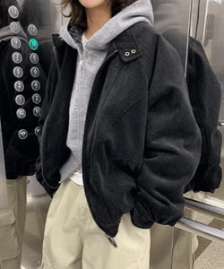 Gelford Velvet Overfit Padded Jacket