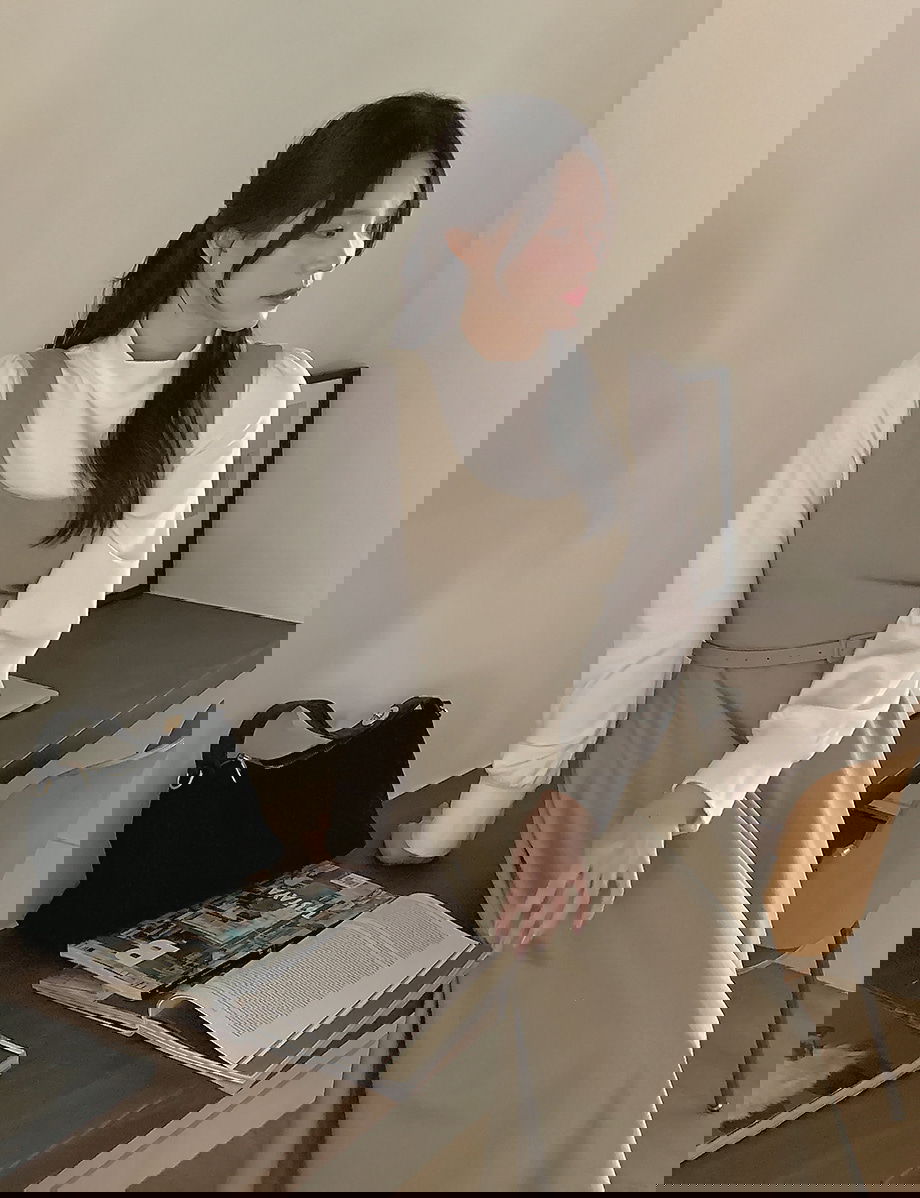 리리앤코 르시엘린 벨트 플레어 뷔스티에 롱 원피스