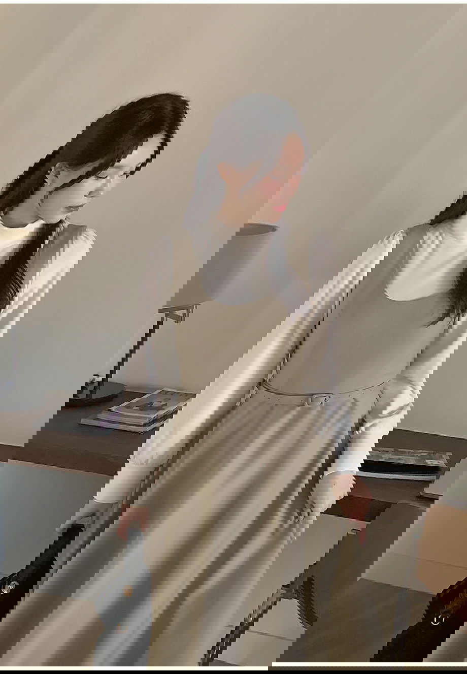 리리앤코 르시엘린 벨트 플레어 뷔스티에 롱 원피스