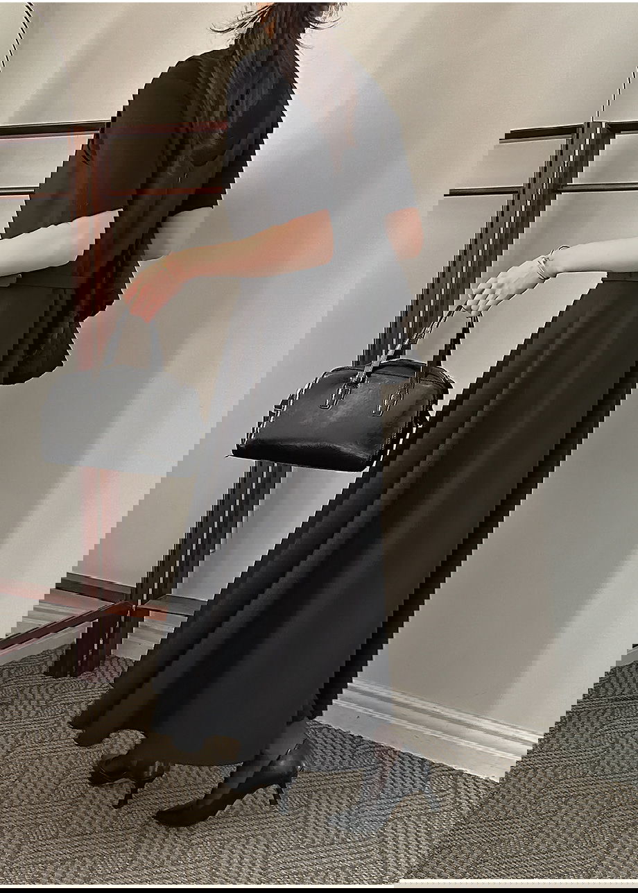 리리앤코 르시엘린 벨트 플레어 뷔스티에 롱 원피스