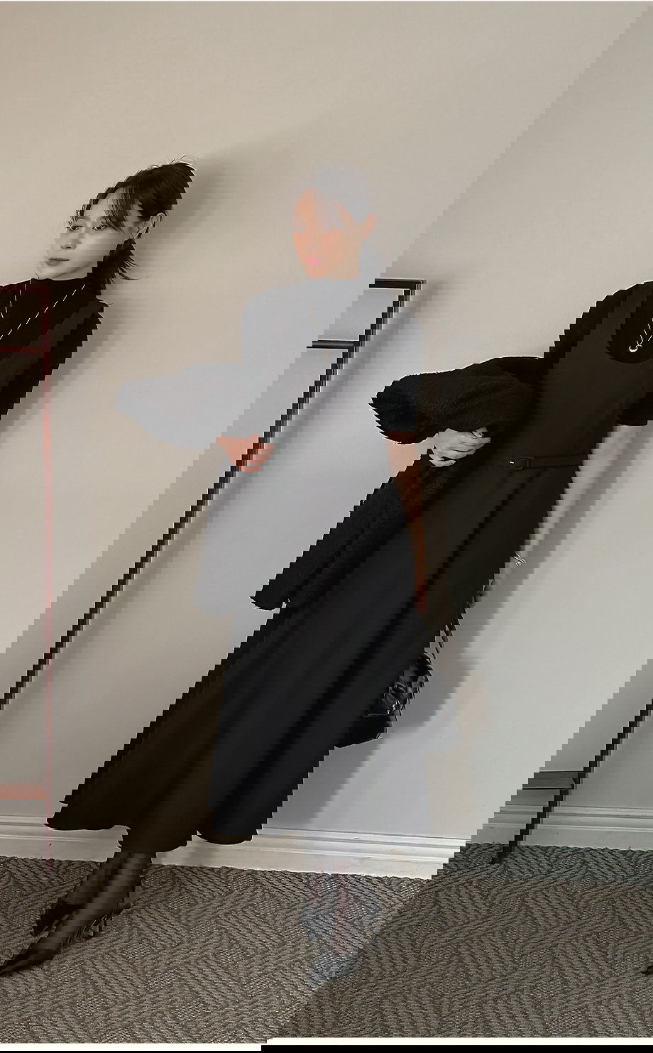 리리앤코 르시엘린 벨트 플레어 뷔스티에 롱 원피스