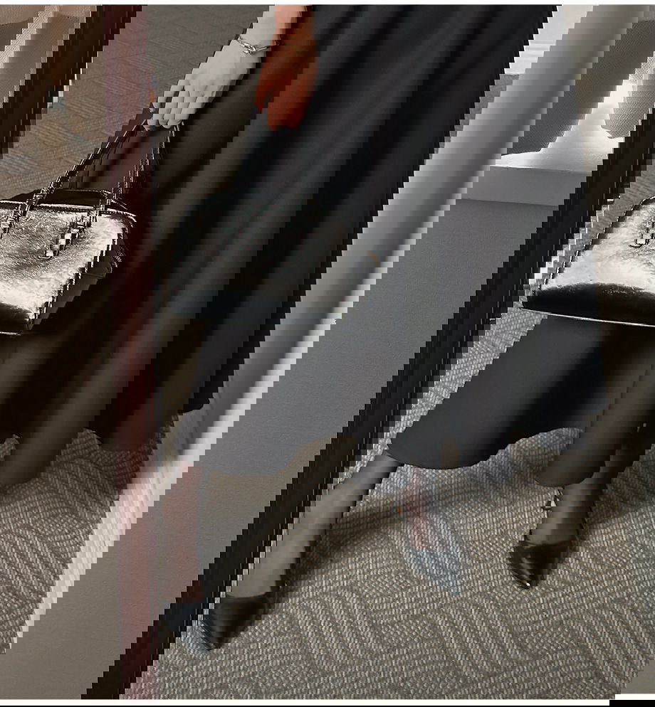 리리앤코 르시엘린 벨트 플레어 뷔스티에 롱 원피스