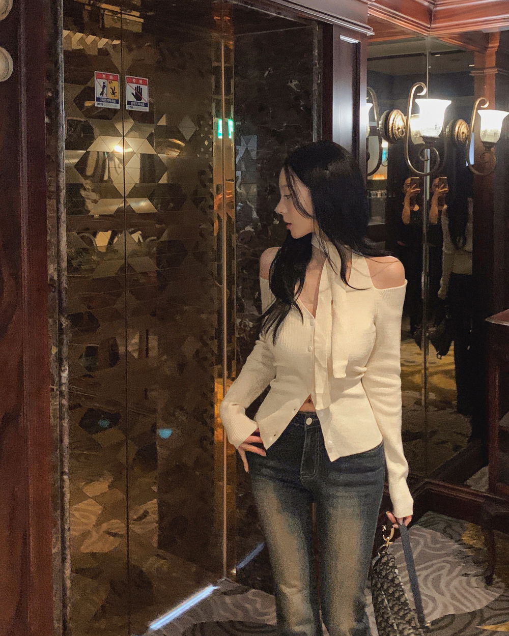 바지 모델 착용 이미지-S1L38