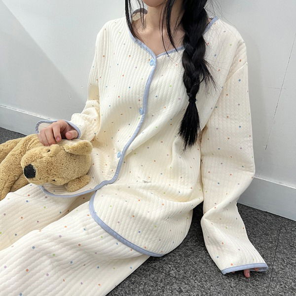 點點絨感寬鬆家居套裝