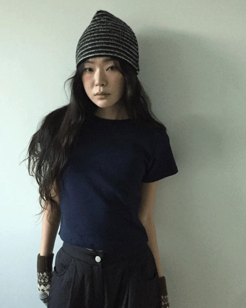 Merlot Stripe Beanie 帽子