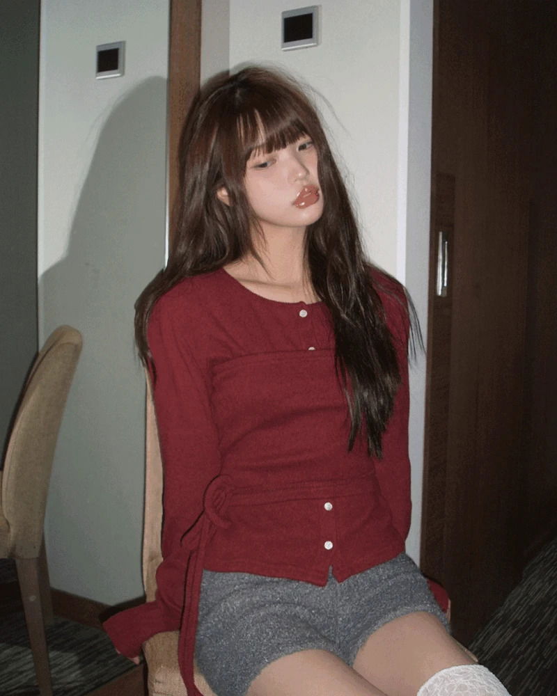 드호 기모 슬림 탑 가디건