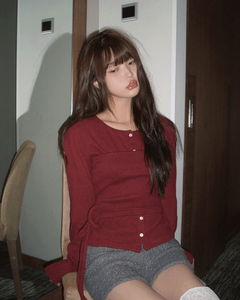 ドホもこもこスリムトップカーディガン