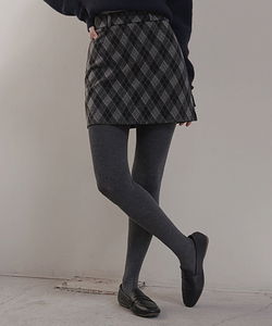 Alidi Wool Check Mini Skirt