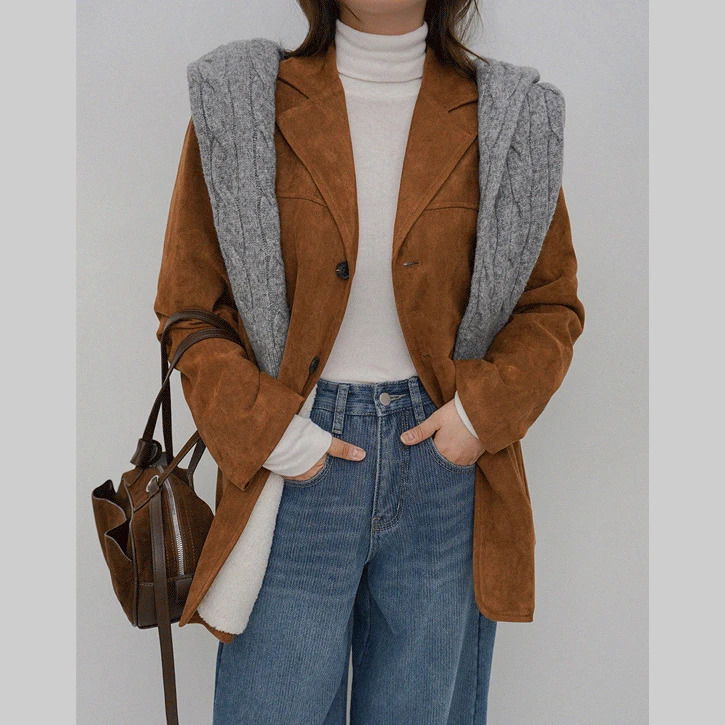 Suede Touch 5 Caralong Jacket 大衣