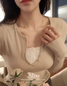 Alyo soft button long sleeve t-shirt