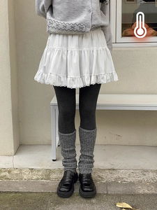 Andy Lace Suede Mini Cancan Skirt