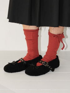 ANGORA STRAP SOCKS