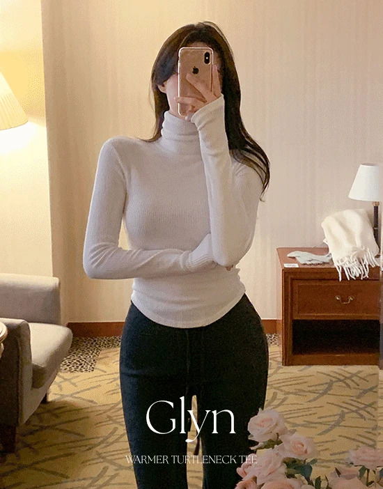 Glyn Ribbed Warmer Turtleneck T-Shirt 長袖上衣