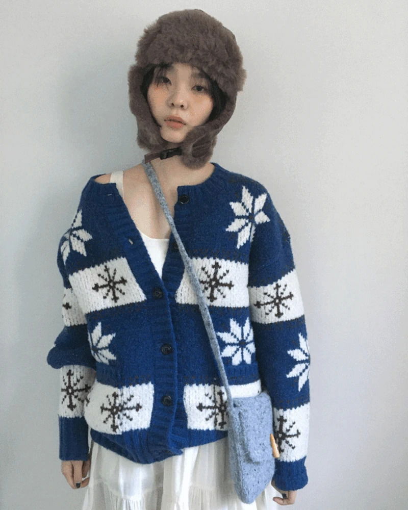 ウディボカシニットカーディガン