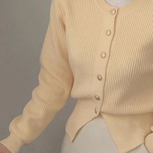 イレンビューティゴールドボタンニットカーディガン