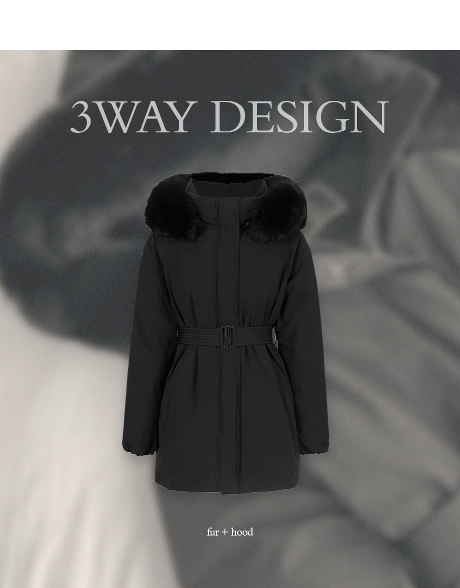 리리앤코 시에른 플랩 벨트 패딩