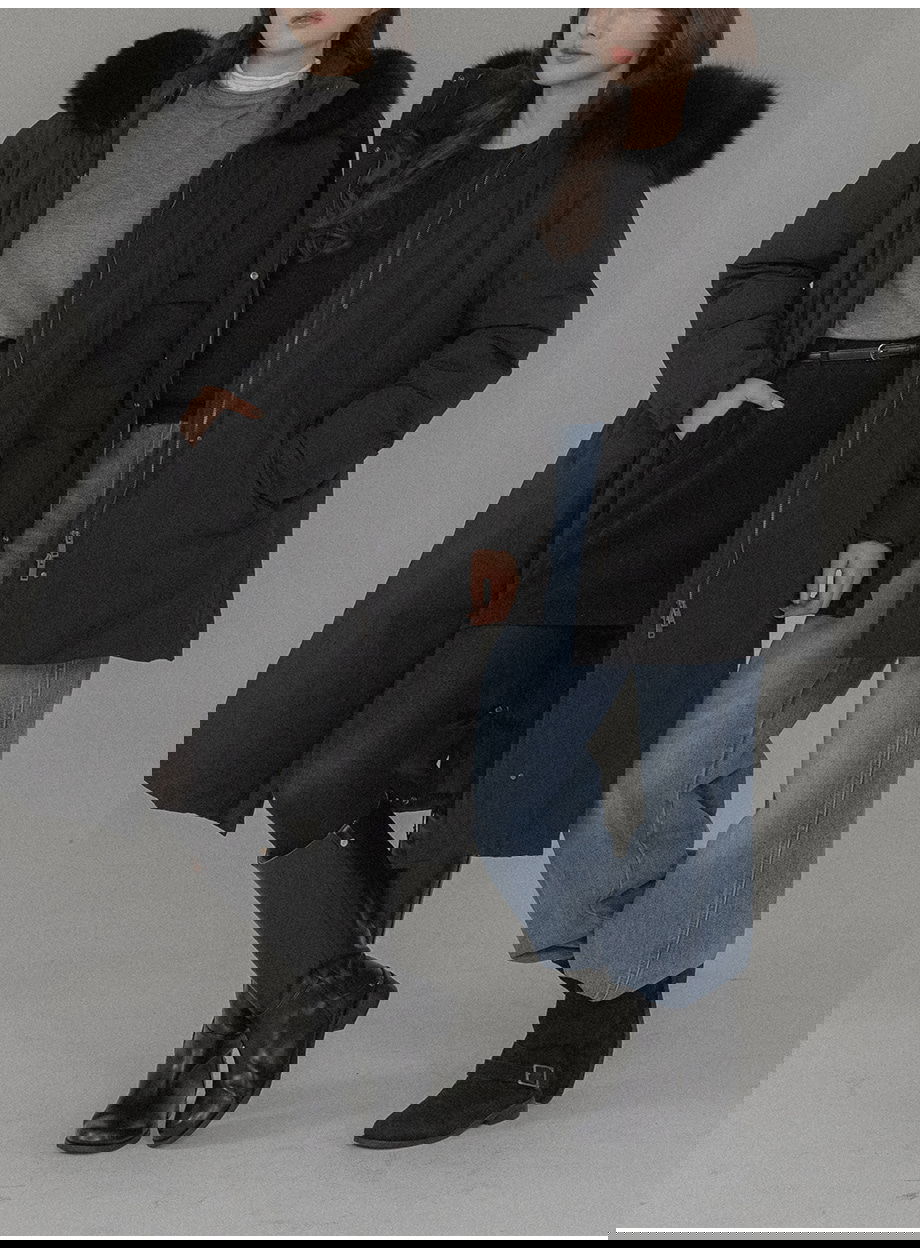 리리앤코 시에른 플랩 벨트 패딩