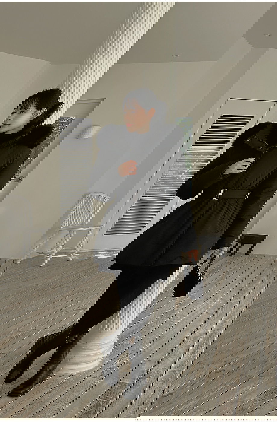 리리앤코 시에른 플랩 벨트 패딩