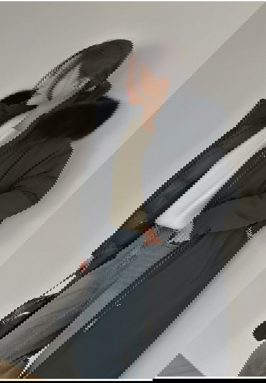 리리앤코 시에른 플랩 벨트 패딩