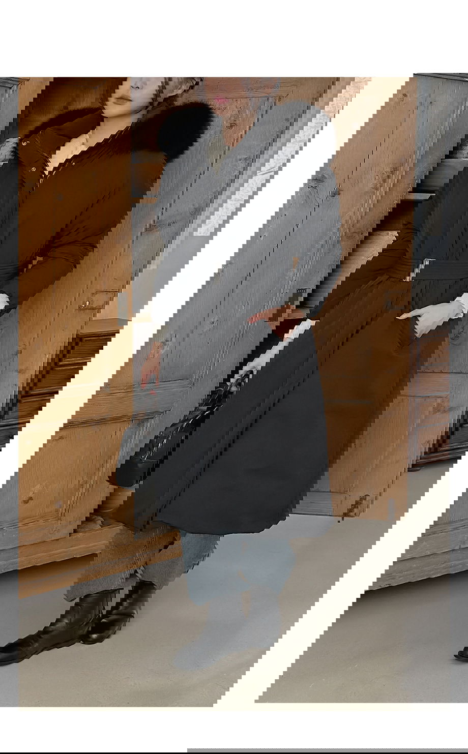 리리앤코 시에른 플랩 벨트 패딩