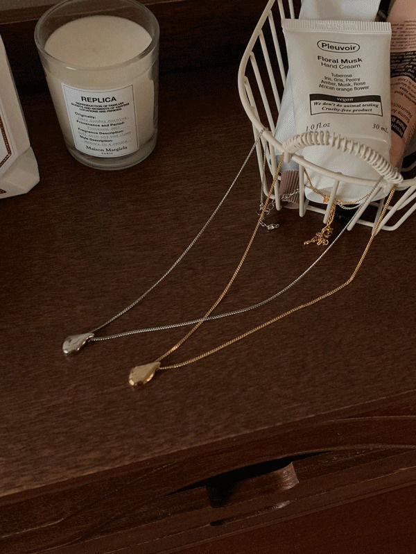 Water drop necklace - necklace