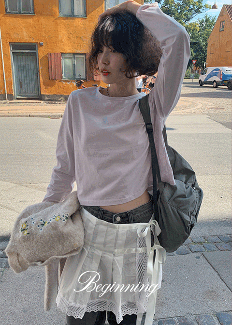 [MADE]베이직 라운드 티(크롭/스탠다드)(7color)