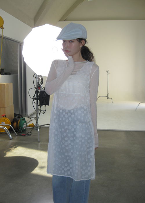 팝 레이스 레이어드 원피스 (2color)