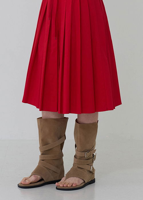 스웨이드 플립플랍 워머부츠 (2color)