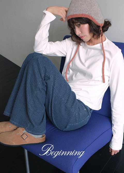 [MADE]플레이크 자가드 데님 팬츠