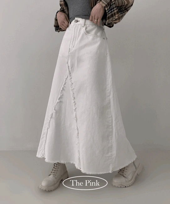 Montauk A-line Deki Split Slit Maxi Long Skirt