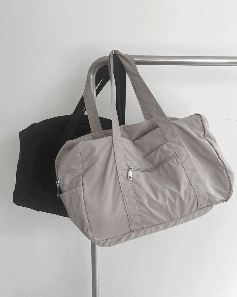 Conin Nylon Zipper Big Shoulder Bag