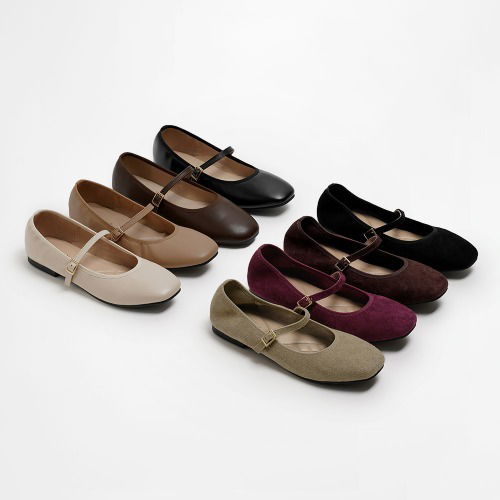 Claren Mary Jane Shirring Flats are nicer