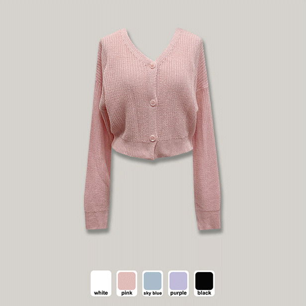 pros hot crop cardigan